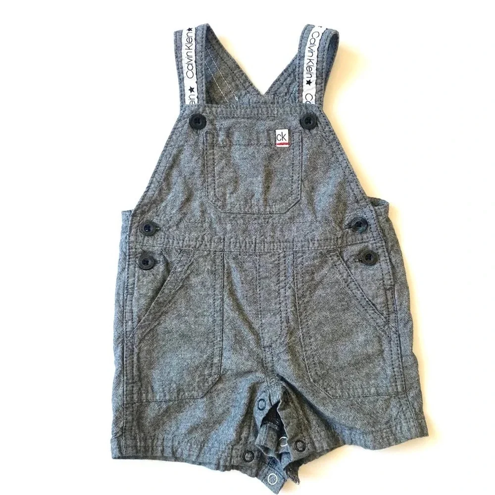 Calvin Klein Infant Baby Boy Shorts Overall Set